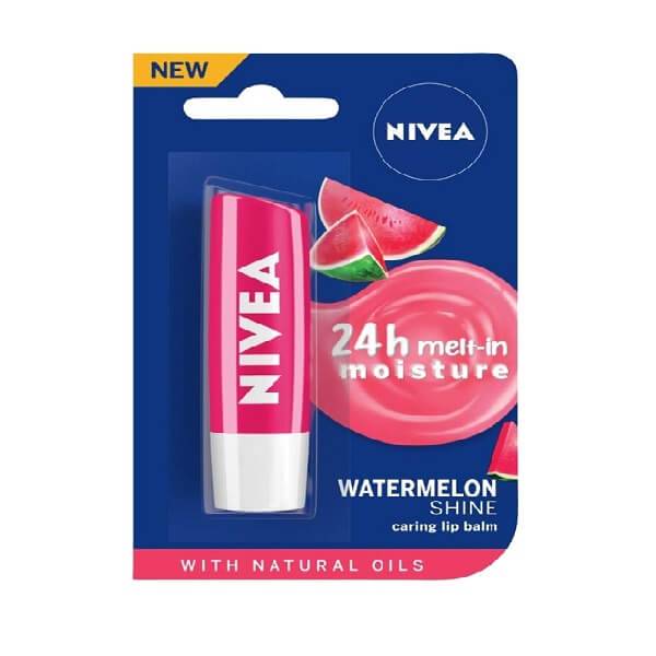 Nivea Lip Care Watermelon Fruity Shine- 4. 8 gms